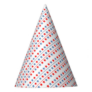 american-flag-stars-background party hat