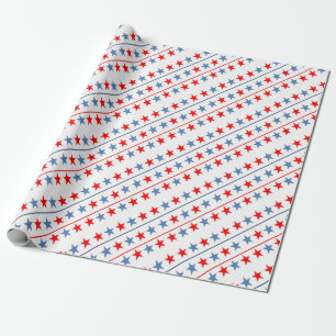 american-flag-stars-background wrapping paper