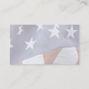 American flag stars business card