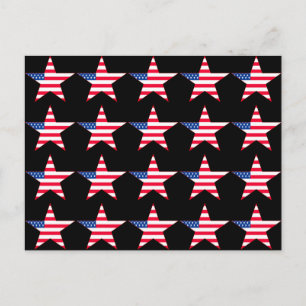 American Flag Stars Postcard