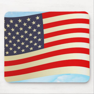 American Flag Stars Stripes Honour Freedom Troops Mouse Pad