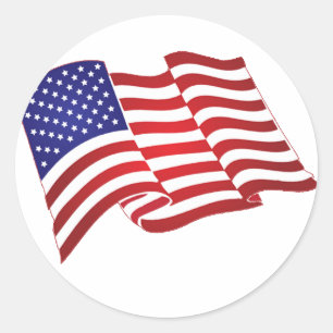 American Flag Stickers