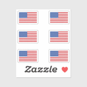 American Flag Stiker Flag