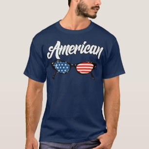 American Flag Sunglasses Style T-Shirt
