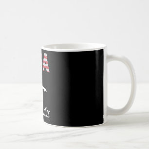 American Flag Super Bike Moto Gp Independence Day  Coffee Mug