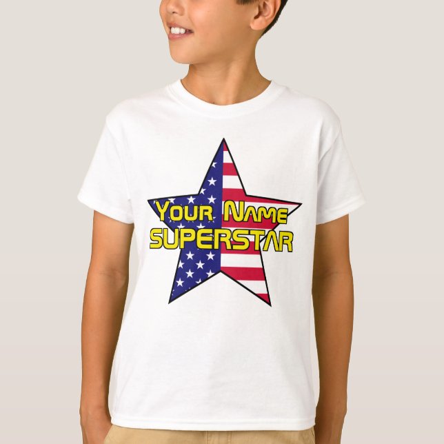 American Flag Superstar T-Shirt (Front)