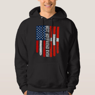 American Flag Switzerland Flag Best Boyfriend Ever Hoodie