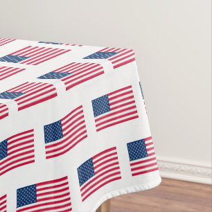 American Flag Tablecloth USA