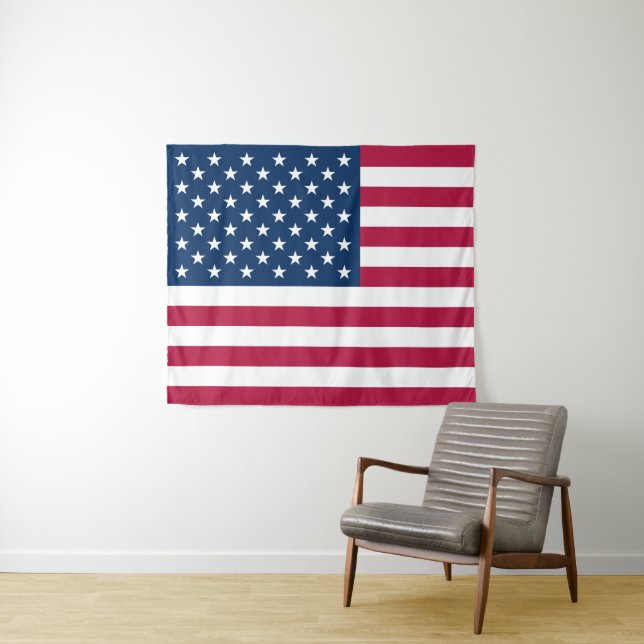 American flag tapestry (In Situ (Horizontal))