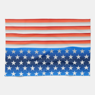 American Flag Tea Towel