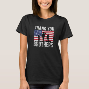 American Flag Thank You Brothers Veterans Day Patr T-Shirt