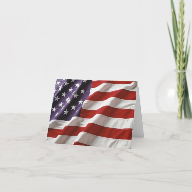 American Flag Thank You Card (Front)