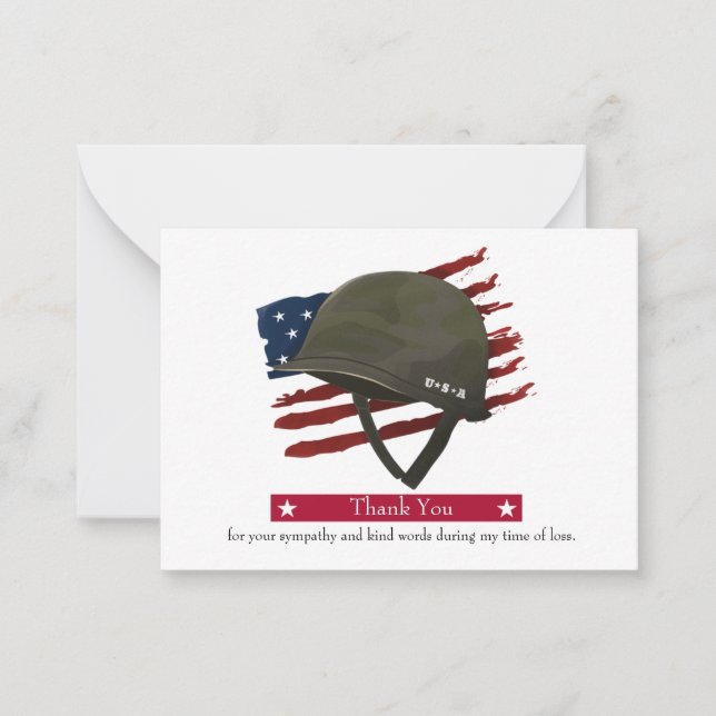 American Flag Thank You Card (Front)