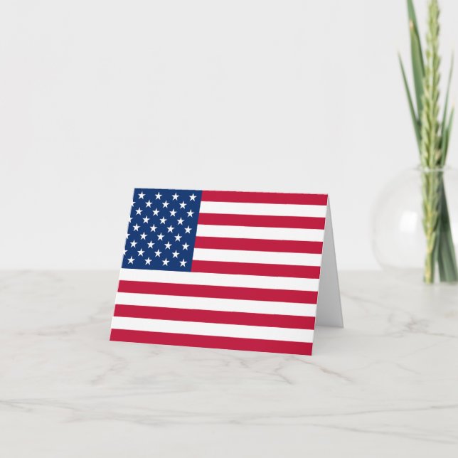 American Flag Thank You Card (Front)