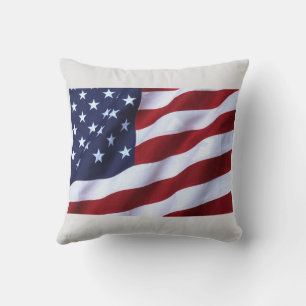American flag Throw Pillow