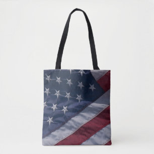 American flag tote bag
