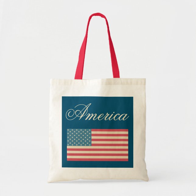 American Flag Tote Bag (Front)