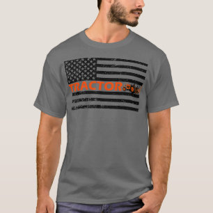 American Flag Tractor Country Farming Farm Gift T-Shirt