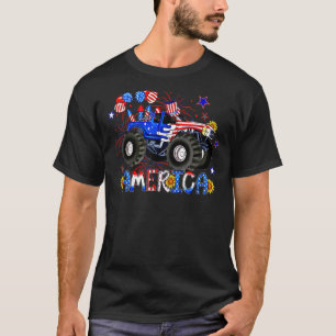 American Flag Trailer Truck Driver Usa Flag Semi T T-Shirt