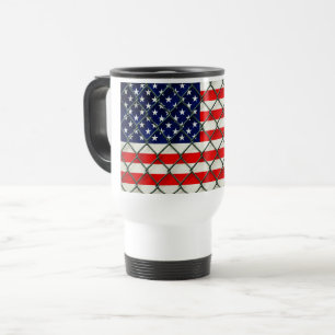 American Flag Travel Mug