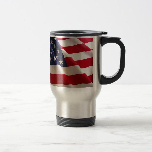 American Flag Travel Mug (Right)