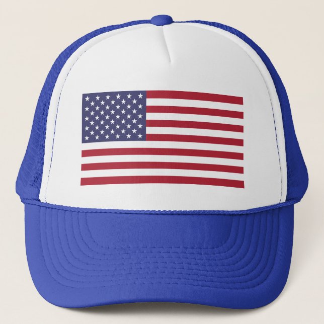 American flag trucker hat (Front)