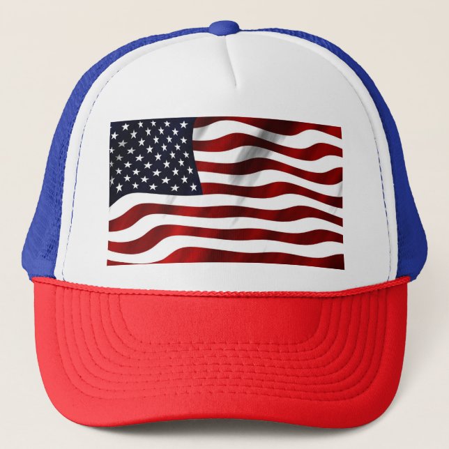 American Flag Trucker Hat (Front)