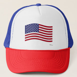American Flag Trucker Hat