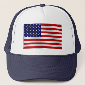 American Flag Trucker Hat
