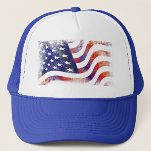American Flag Trucker Hat