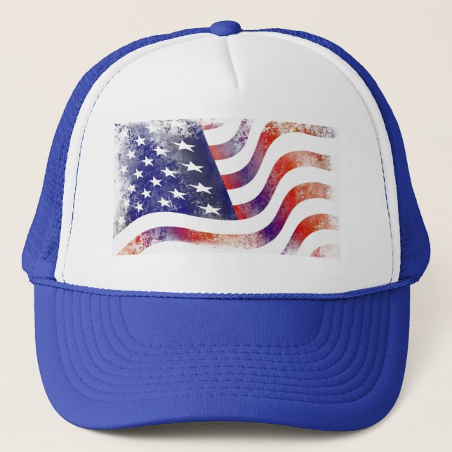 American Flag Trucker Hat (Front)