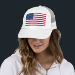 American Flag Trucker Hat Patriotic<br><div class="desc">USA Flag Hats - United States of America - Flag - Patriotic - Independence Day - July 4th - Customisable - Choose / Add Your Unique Text / Colour / Image - Make Your Special Caps Gift - Resize and move or remove and add elements / image with customisation tool....</div>