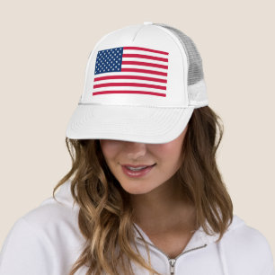 American Flag Trucker Hat Patriotic 