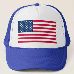 American Flag Trucker Hat USA