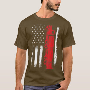 American Flag TruckSemi Truck Driver Trucking Truc T-Shirt
