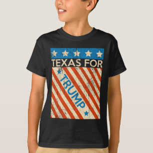American Flag Trump 2024 Reelection Texas Trump T-Shirt
