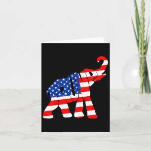American Flag Trump  Card