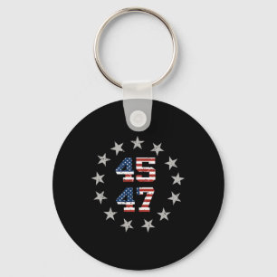 American Flag Trump Daddys Home Take America Back Key Ring