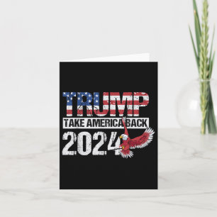 American Flag Trump For President Election Trump 2 Card
