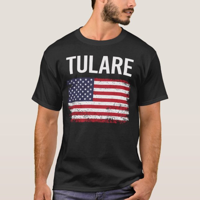 American Flag Tulare T-Shirt (Front)