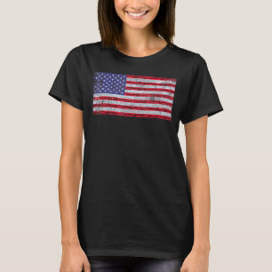 American Flag Us Fisherman Alligator Gar Fishing T-Shirt