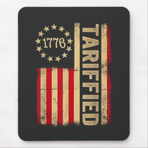 American Flag USA 1776 American Tarrifs Mouse Pad