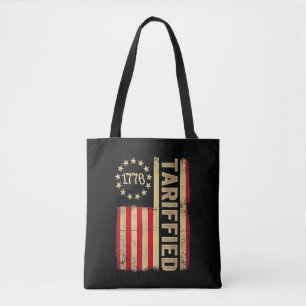 American Flag USA 1776 American Tarrifs Tote Bag