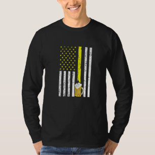 American Flag Usa Craft Beer Brewery 4th Of July T-Shirt