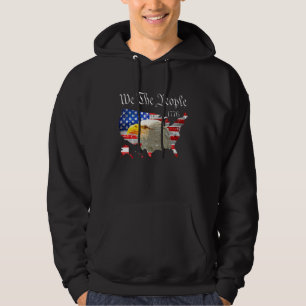 American Flag Usa Eagle We The People Patriotic 4t Hoodie