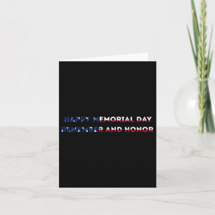 American Flag Usa Flag 4th Of July Memorial Day Card