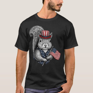 American Flag Usa Flag Patriotic 4Th Of July Red T-Shirt