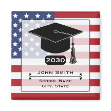 American Flag USA Graduation Year 