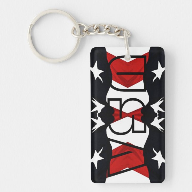 American Flag USA Key Ring (Front)