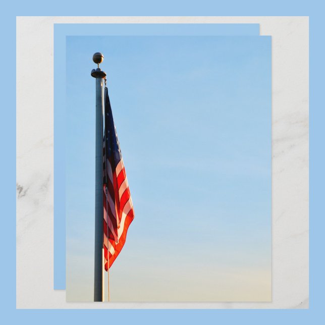 American Flag USA Light Blue Sky Scrapbook (Creator Uploaded)